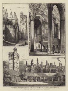 New College, Oxford (restored) by Henry William Brewer